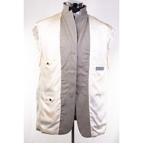 Vintage Designer Oscar De La Renta Men's Silk Wool Suit Jacket Blazer 43R - Picture 9 of 12